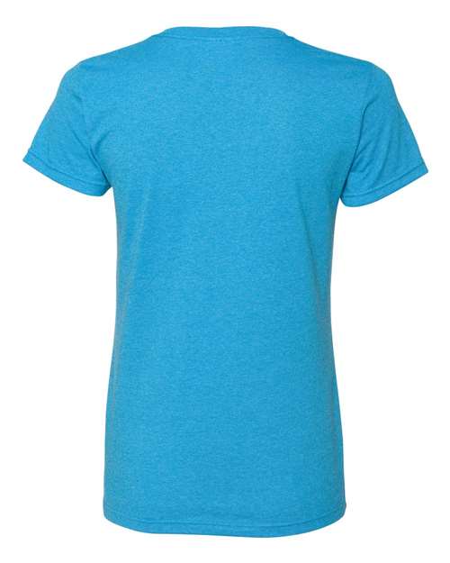 Gildan 5000L Women's Heavy Cotton T-Shirt - Heather Sapphire - back