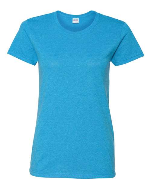 Gildan 5000L Women's Heavy Cotton T-Shirt - Heather Sapphire - front