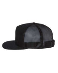 Richardson 168 Seven-Panel Trucker Cap - Black - side
