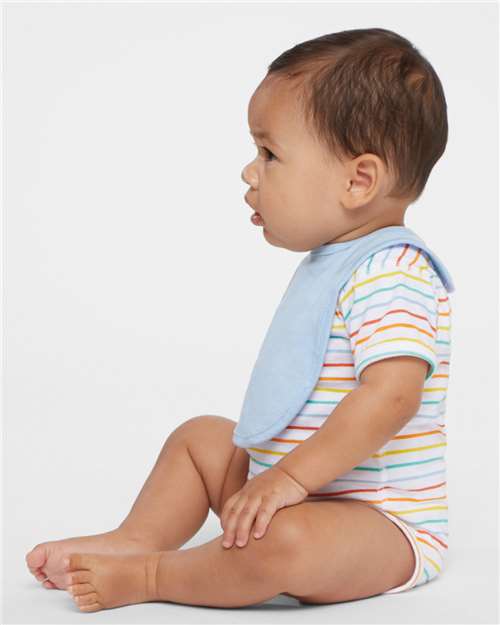 Rabbit Skins 1005 Infant Premium Jersey Bib - Light Blue - model side