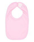 Rabbit Skins 1005 Infant Premium Jersey Bib - Pink - front