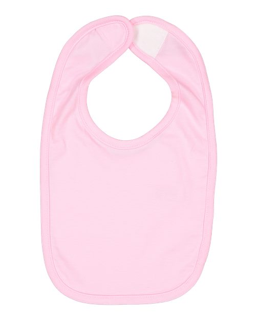 Rabbit Skins 1005 Infant Premium Jersey Bib - Pink - front