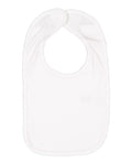 Rabbit Skins 1005 Infant Premium Jersey Bib - White - front