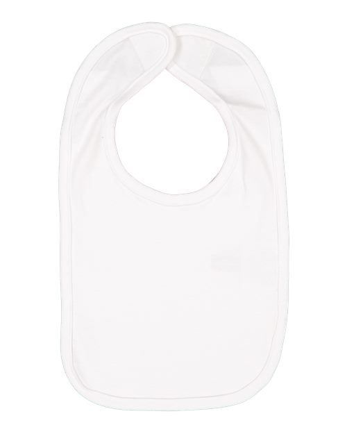 Rabbit Skins 1005 Infant Premium Jersey Bib - White - front