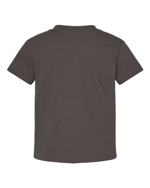 Rabbit Skins 3301T Toddler Cotton Jersey Tee - Charcoal - back