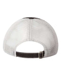 Valucap 3150 Bounty Dirty-Washed Mesh-Back Cap - Black/ Silver - back