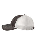 Valucap 3150 Bounty Dirty-Washed Mesh-Back Cap - Black/ Silver - side