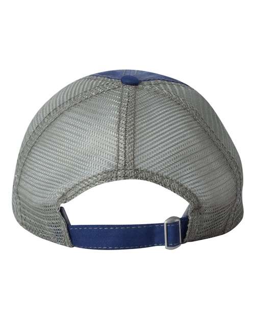 Valucap 3150 Bounty Dirty-Washed Mesh-Back Cap - Ocean/ Sage - back