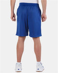 Champion S162 Unisex 9" Mesh Shorts with Pockets - Athletic Royal - model back