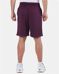 Champion S162 Unisex 9" Mesh Shorts with Pockets - Maroon - model back