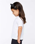SubliVie 1310 Toddler Polyester Sublimation Tee - White - model side