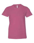 Bella + Canvas 3001Y Youth Jersey Tee - Berry - flat front