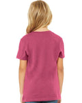 Bella + Canvas 3001Y Youth Jersey Tee - Berry - model back