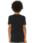 Bella + Canvas 3001Y Youth Jersey Tee - Black - model back