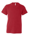 Bella + Canvas 3001Y Youth Jersey Tee - Red - front