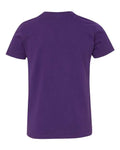 Bella + Canvas 3001Y Youth Jersey Tee - Team Purple - back