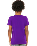 Bella + Canvas 3001Y Youth Jersey Tee - Team Purple - model back