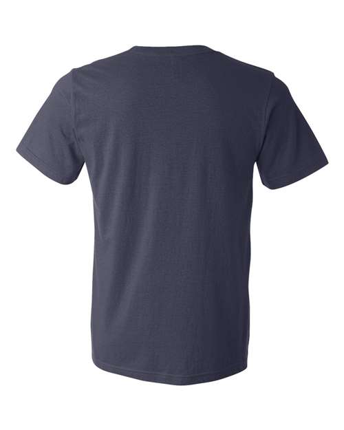 BELLA + CANVAS 3021 Men's Jersey Pocket Tee - Navy - back