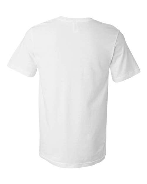 BELLA + CANVAS 3021 Men's Jersey Pocket Tee - White - back
