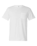 BELLA + CANVAS 3021 Men's Jersey Pocket Tee - White - front