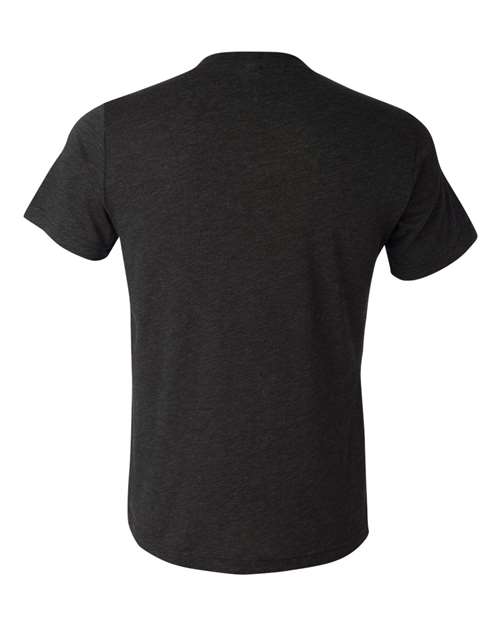 Bella + Canvas 3415 Triblend V-Neck Tee - Charcoal Black Triblend - back