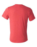 Bella + Canvas 3415 Triblend V-Neck Tee - Red Triblend - back