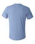 Bella + Canvas 3415 Triblend V-Neck Tee - Blue Triblend - back