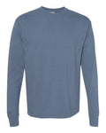 Comfort Colors 6014 Garment-Dyed Heavyweight Long Sleeve T-Shirt - Blue Jean - front