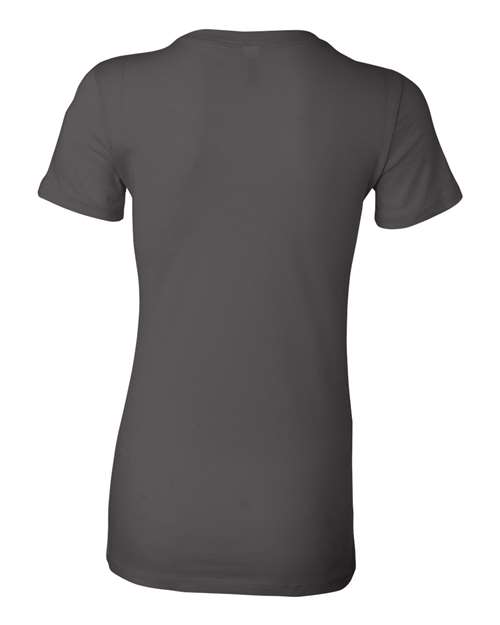 Bella + Canvas 6004 Women's Slim Fit Tee - Asphalt - back