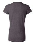 BELLA + CANVAS 6005 Women’s Jersey V-Neck Tee - Dark Grey Heather - back
