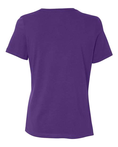 BELLA + CANVAS 6400 Women’s Relaxed Jersey Tee - Team Purple - back