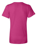 BELLA + CANVAS 6405 Women’s Relaxed Jersey V-Neck Tee - Berry - back