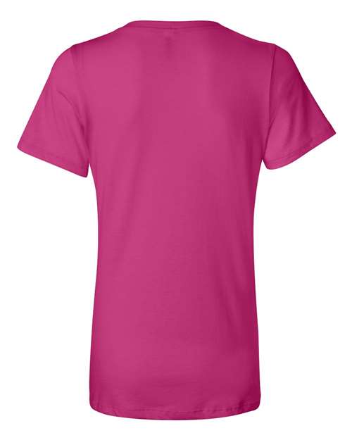 BELLA + CANVAS 6405 Women’s Relaxed Jersey V-Neck Tee - Berry - back