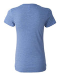 BELLA + CANVAS 8435 Women’s Triblend Deep V-Neck Tee - Blue Triblend - back