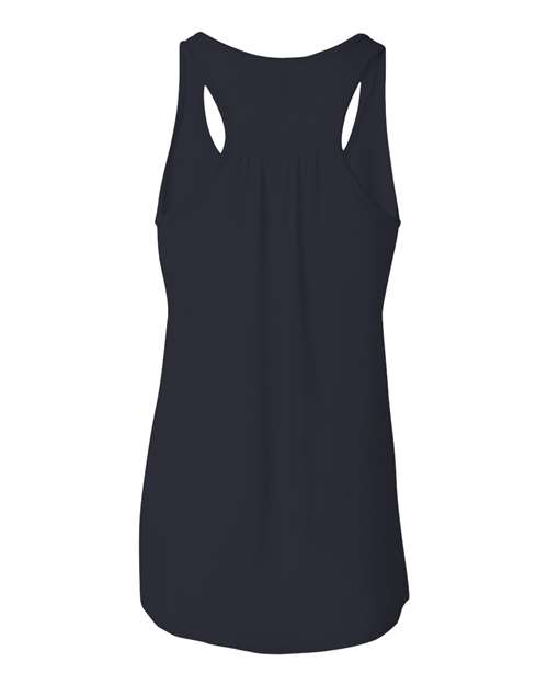 BELLA + CANVAS 8800 Women's Flowy Racerback Tank - Midnight - back