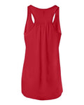 BELLA + CANVAS 8800 Women's Flowy Racerback Tank - Red - back