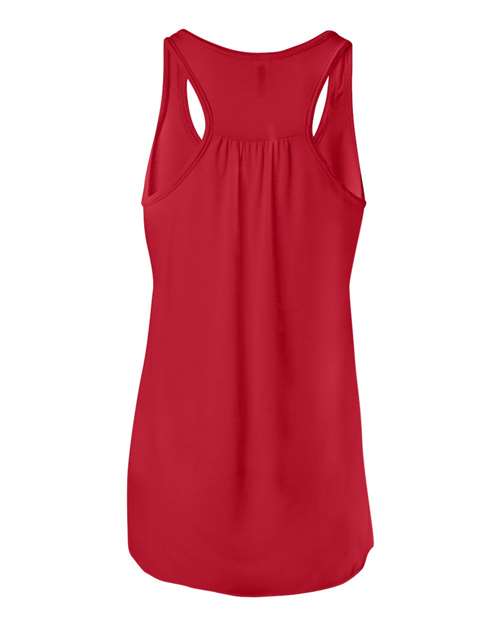 BELLA + CANVAS 8800 Women's Flowy Racerback Tank - Red - back