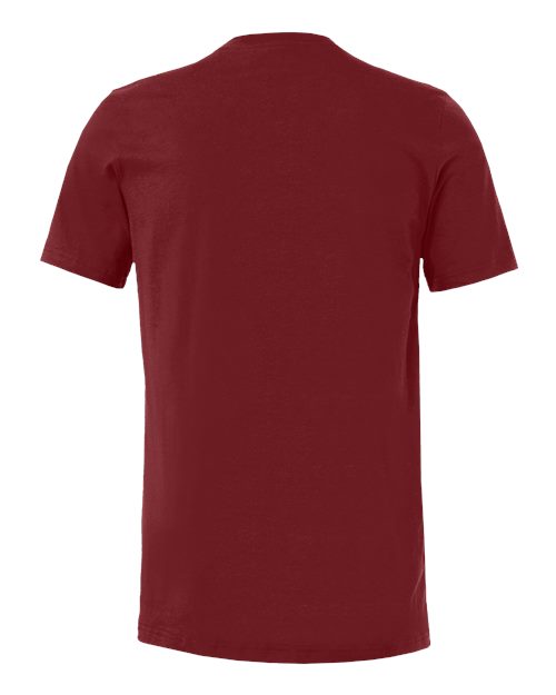 Bella+Canvas 3001 Unisex Jersey Short Sleeve Tee - Cardinal - back