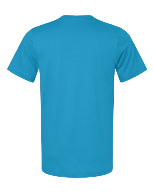 Bella+Canvas 3001 Unisex Jersey Short Sleeve Tee - Aqua - back