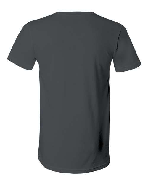 Bella + Canvas 3005 Jersey V-Neck Tee - Asphalt - back