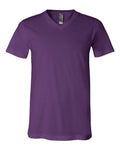 Bella + Canvas 3005 Jersey V-Neck Tee - Team Purple - front