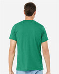 Bella+Canvas 3413 Unisex Triblend Short Sleeve Tee - Kelly Triblend - model back