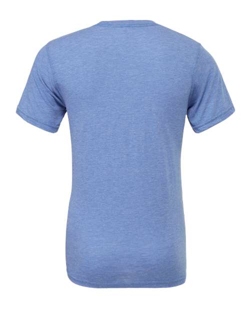 Bella+Canvas 3413 Unisex Triblend Short Sleeve Tee - Blue Triblend - back