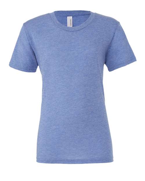 Bella+Canvas 3413 Unisex Triblend Short Sleeve Tee - Blue Triblend - front