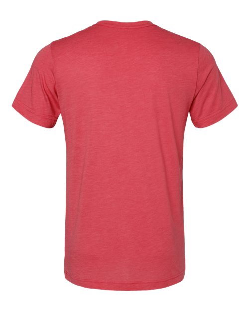 Bella+Canvas 3413 Unisex Triblend Short Sleeve Tee - Red Triblend - back