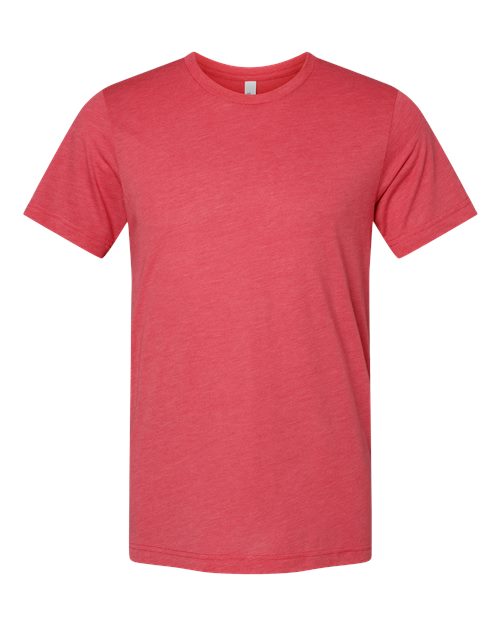 Bella+Canvas 3413 Unisex Triblend Short Sleeve Tee - Red Triblend - front