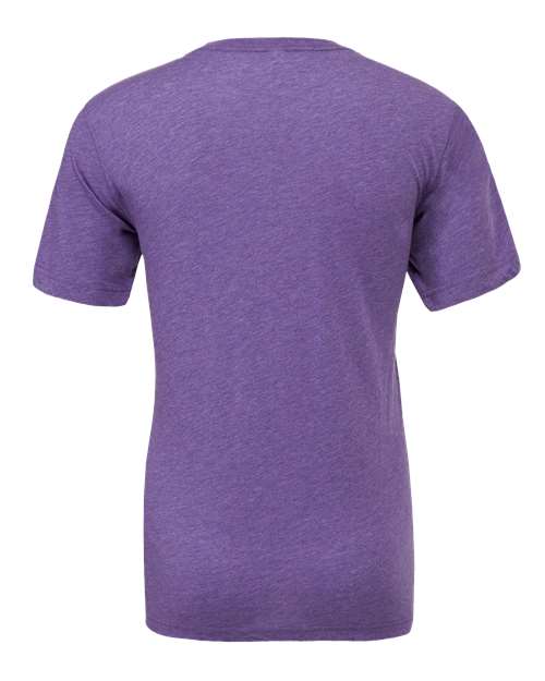 Bella+Canvas 3413 Unisex Triblend Short Sleeve Tee - Purple Triblend - back