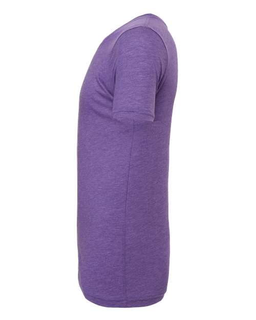 Bella+Canvas 3413 Unisex Triblend Short Sleeve Tee - Purple Triblend - side