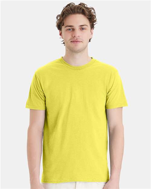 Hanes 4980 Perfect-T T-Shirt - Yellow - model front