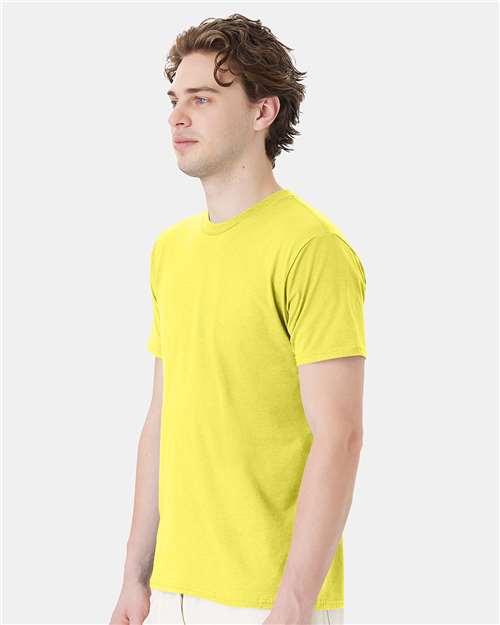 Hanes 4980 Perfect-T T-Shirt - Yellow - model side